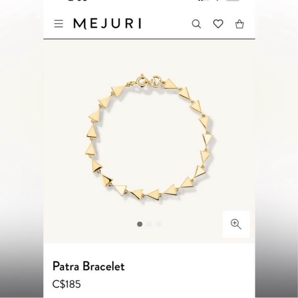Mejuri Gold Triangle Bracelet